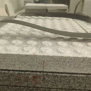 龙岩 芝麻白花岗岩6.0公分荔枝面五轴加工雕刻盲点