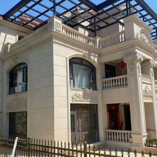 龙岩 黄金麻花岗岩荔枝面别墅外墙干挂