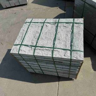 龙岩 白麻花岗岩石材自然面蘑菇石成品