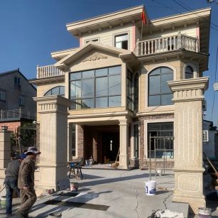 龙岩 黄金麻花岗岩荔枝面别墅外墙干挂私家专属