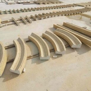 龙岩 黄金麻花岗岩别墅线条