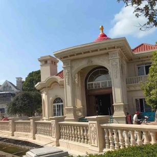 龙岩 黄金麻花岗岩欧式别墅