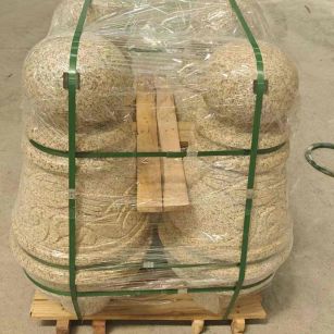 龙岩 黄金麻异形定制雕花——棒棒糖挡车柱