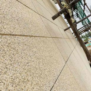 龙岩 黄金麻花岗岩荔枝面外墙干挂石材效果示例