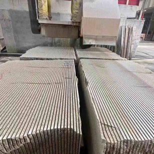 龙岩 车间生产日常，黄金麻白麻花岗岩