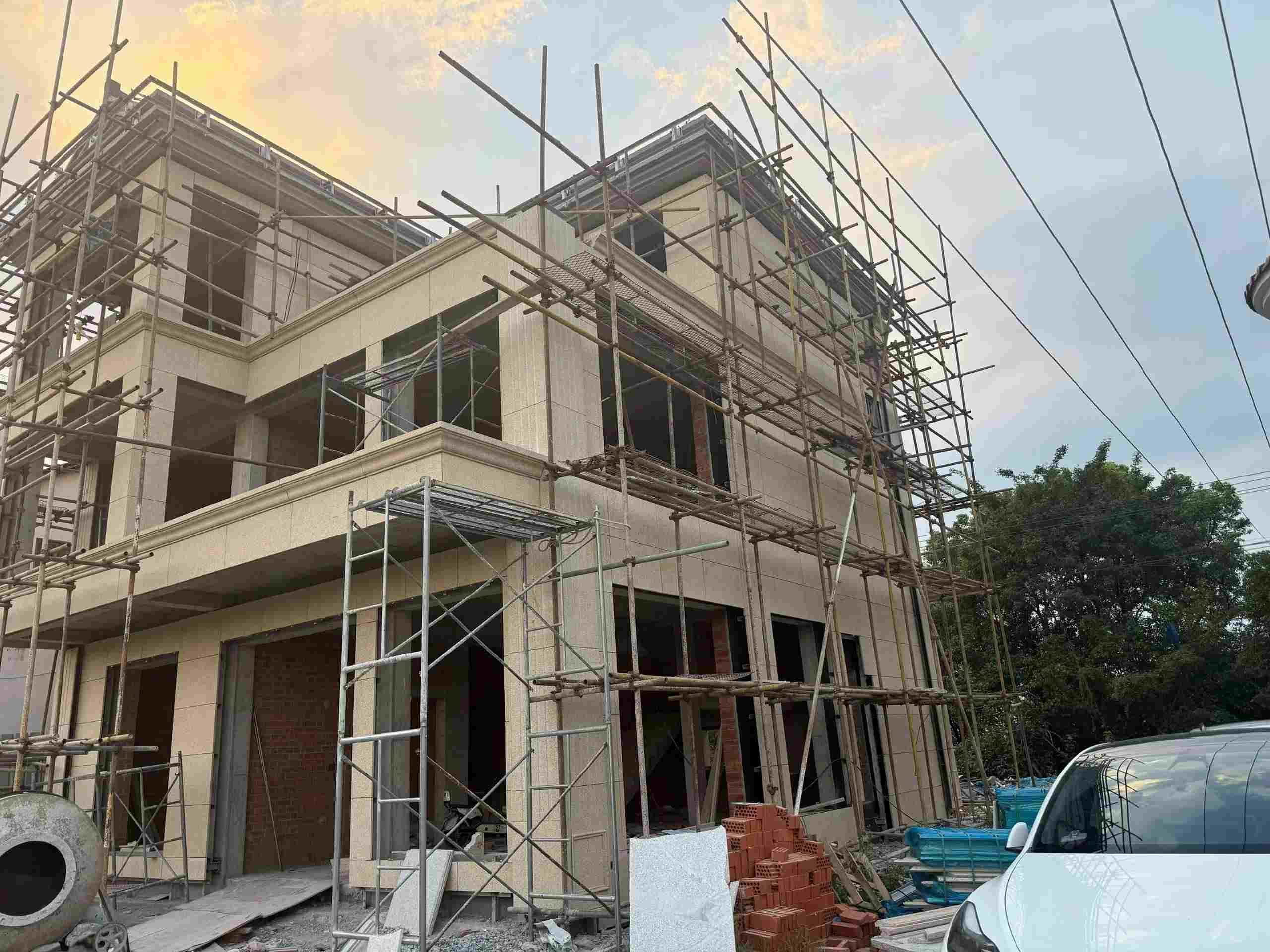 龙岩 黄金麻荔枝面花岗岩外墙干挂