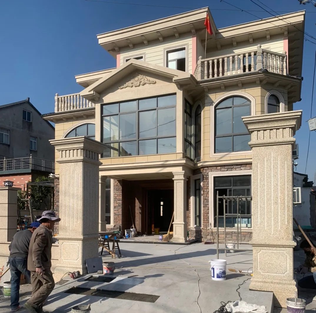 龙岩 黄金麻花岗岩荔枝面别墅外墙干挂私家专属