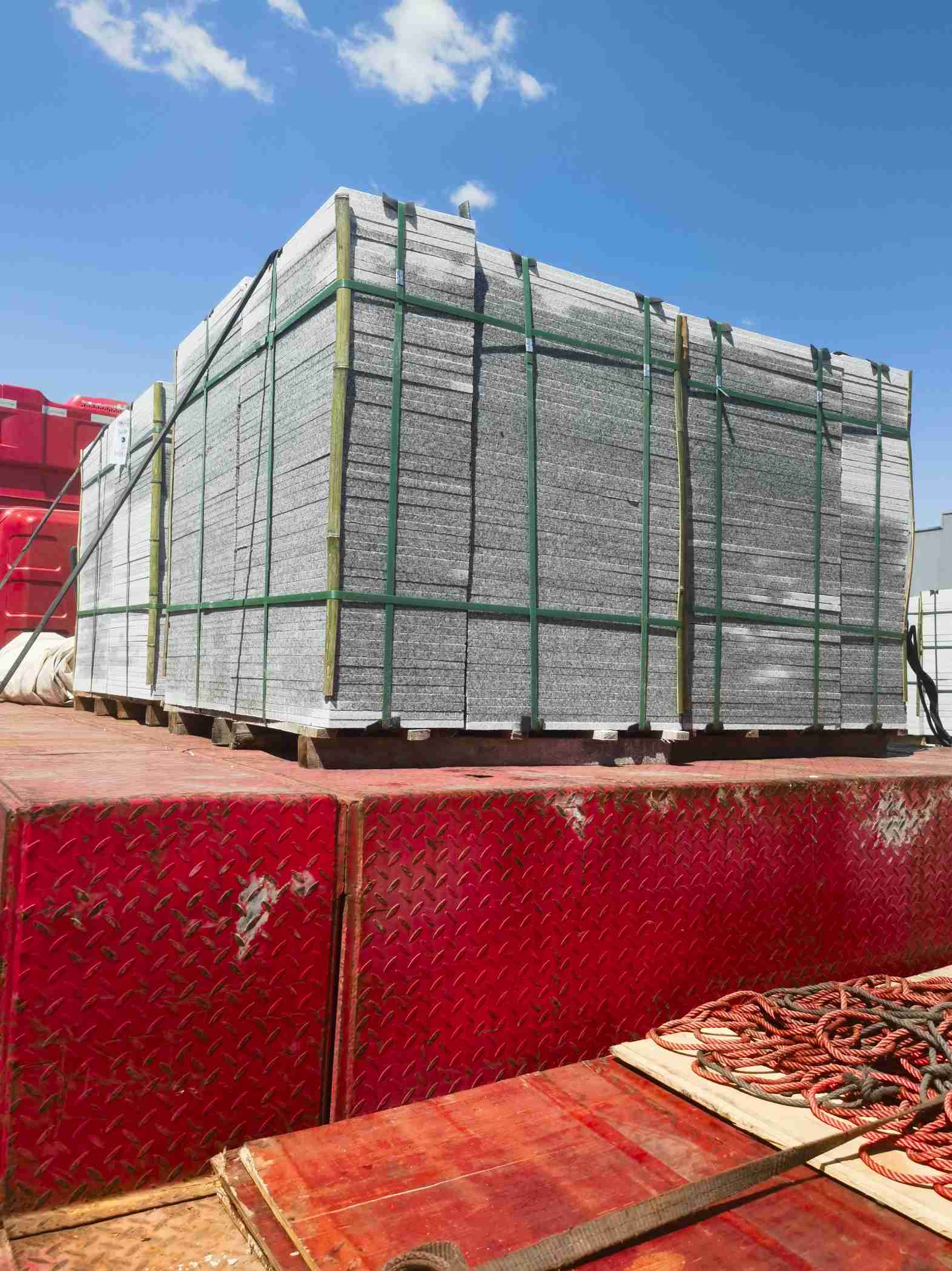 龙岩 芝麻白火烧规格板地铺石300*600/600*600